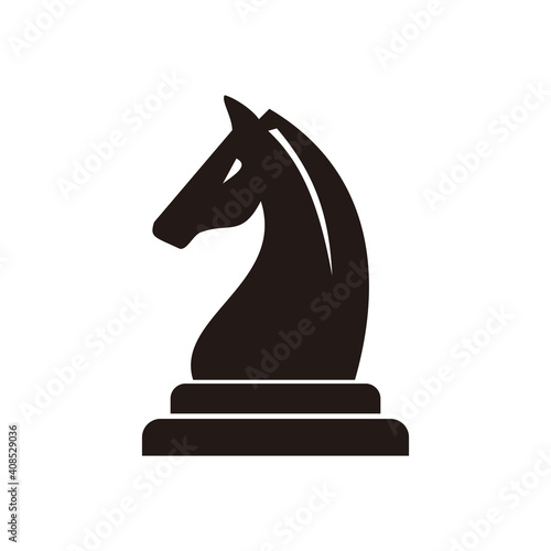 Abstract horse chest logo design template vector