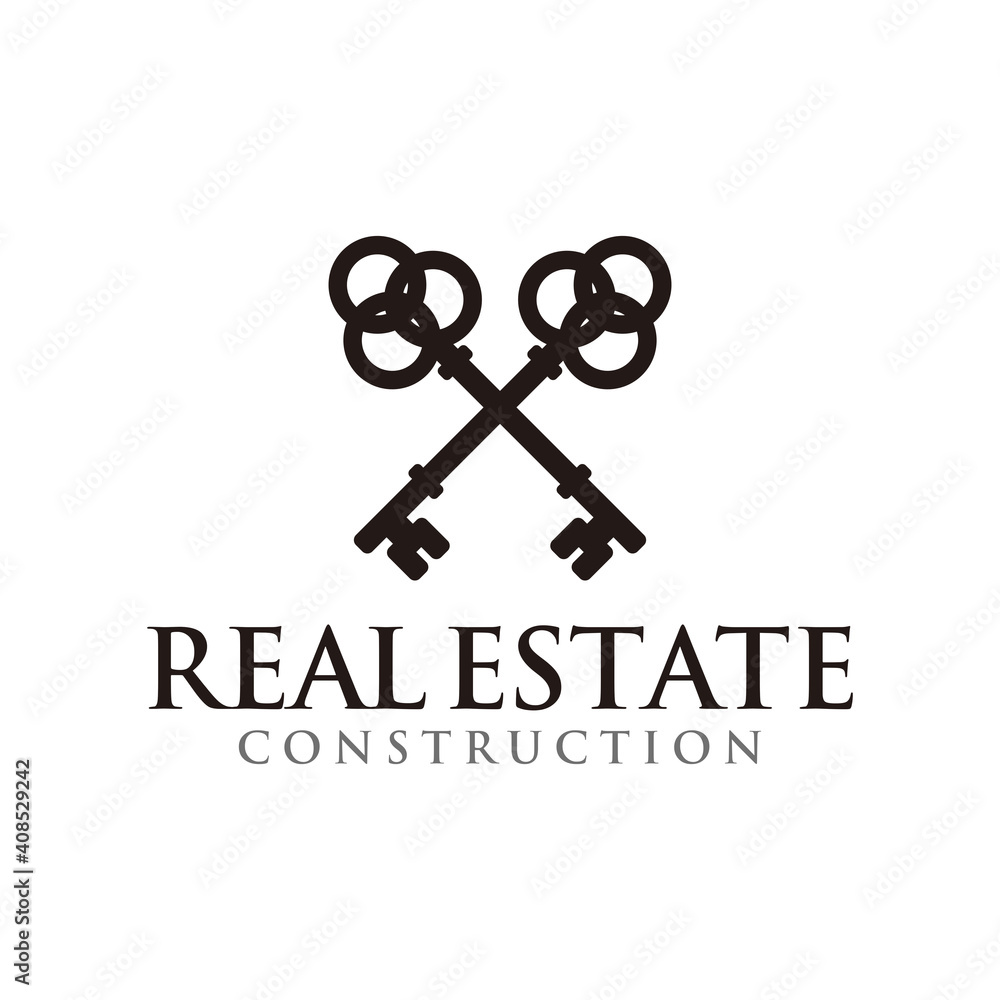 Real estate logo design template vector Real estate logo design template vector