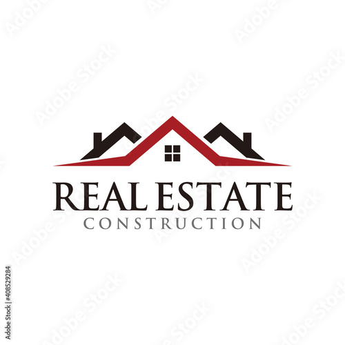 Real estate logo design template vector