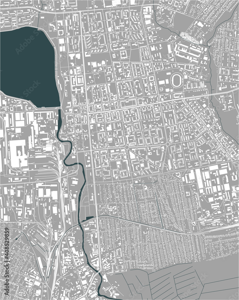 Fototapeta premium map of the city of Izhevsk, Russia