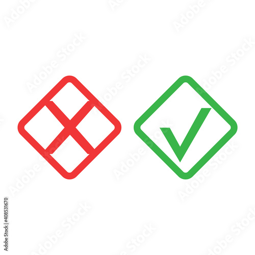 Free Download Yes and no accept. Approve sign. Check and choice icons - GFXLoad