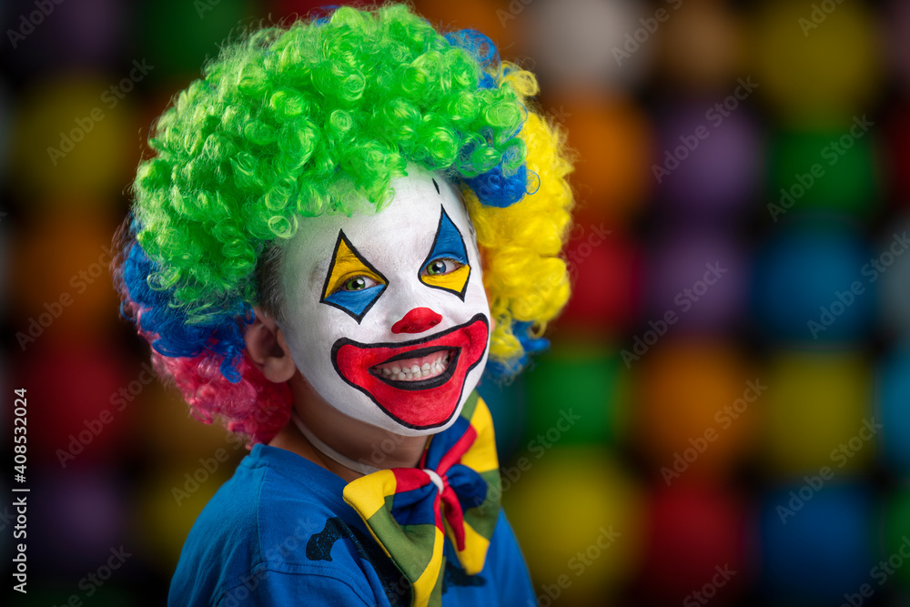 Kid Child Minor Clown Studio Cinematic Portrait 