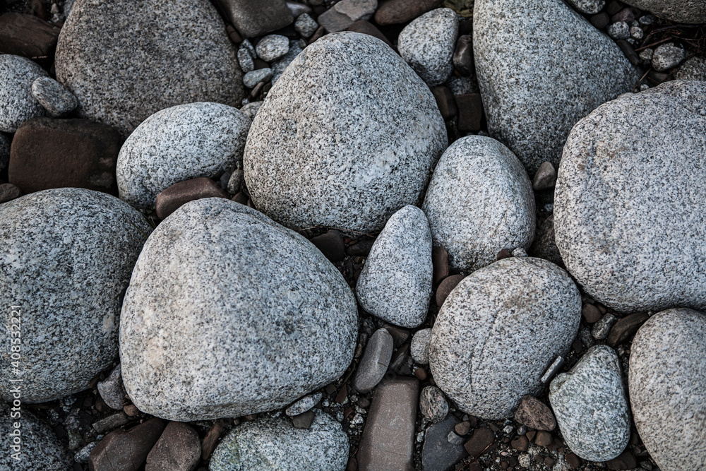 Texture of curving field stones Texture of curving field stones