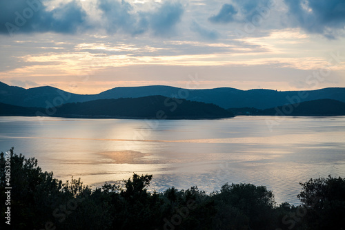 Seascape from the Bay of Starinska, Island of Iz, Zadar archipelago, Dalmatia, Croatia