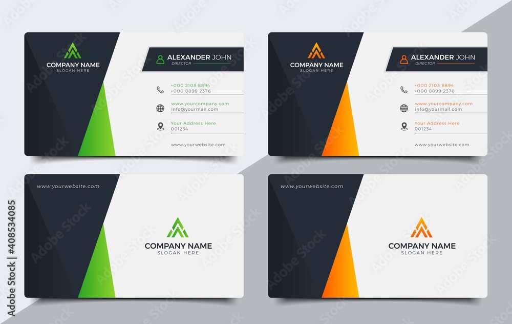 Modern Creative business card design Template, vector