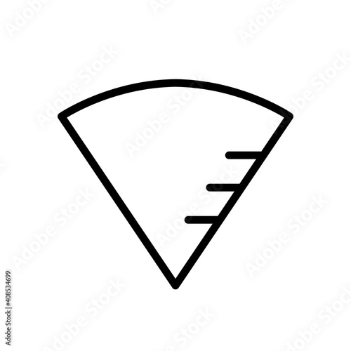 Kaffeefilter, Filter - Icon, Symbol, Piktogramm, grafisches Element - Vektor - Kontur - schwarz