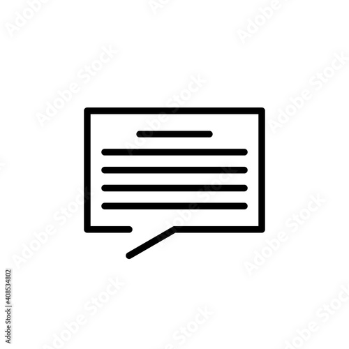 Kontakt, Dialog, Sprechblase - Icon, Symbol, Piktogramm, grafisches Element - Vektor - Kontur - schwarz