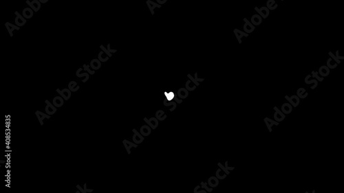 Hand-drawn transitions frame-by-frame motion. Cartoon animation. Ink effect