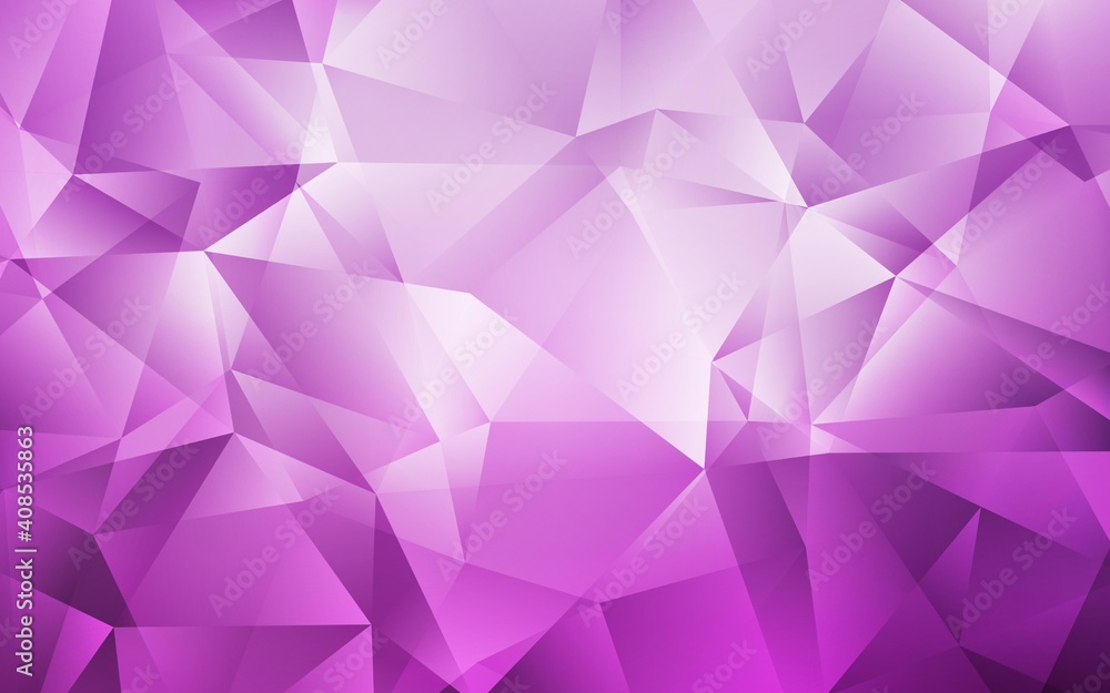 Fototapeta premium Light Pink vector abstract mosaic pattern.