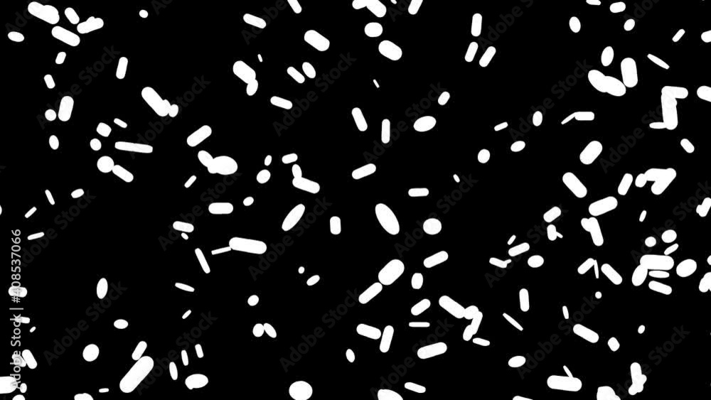 3D animation of medicine pills flow with alpha layer 3D animation of medicine pills flow with alpha layer