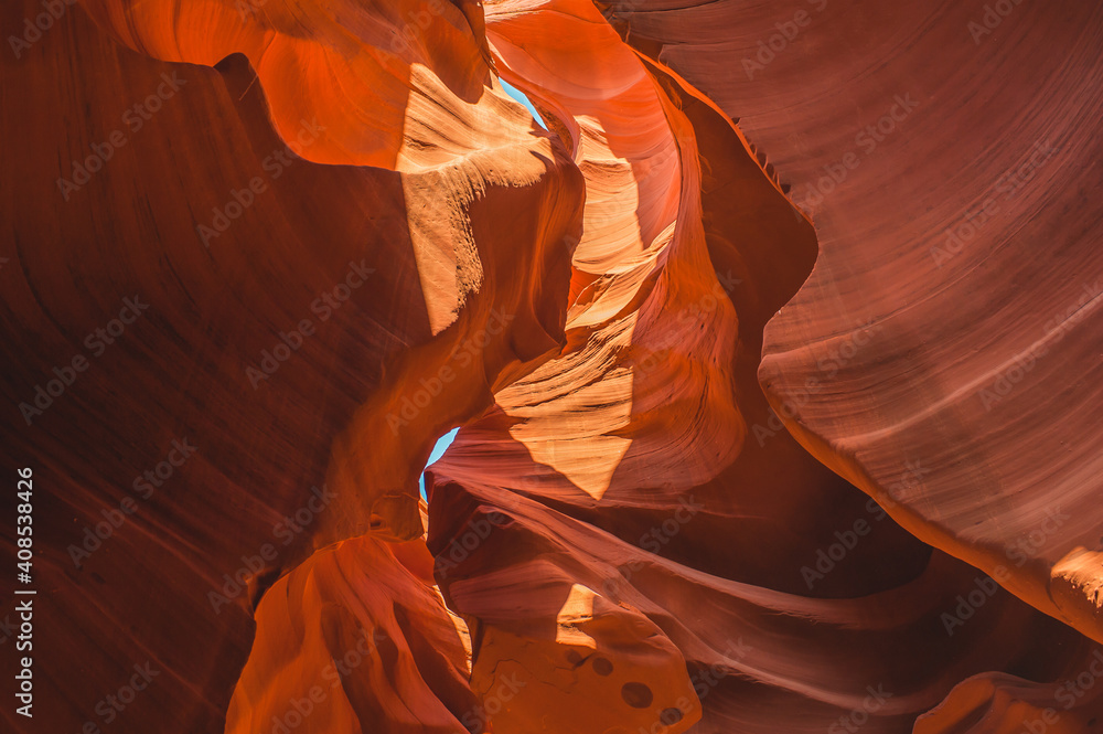 22Antelope Canyon- Navajo land east of Page, Arizona - obrazy, fototapety, plakaty 