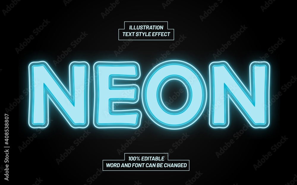 Neon Text Style Effect