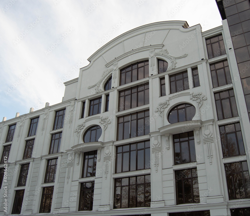 Naklejka premium A relief hotel building at the airport