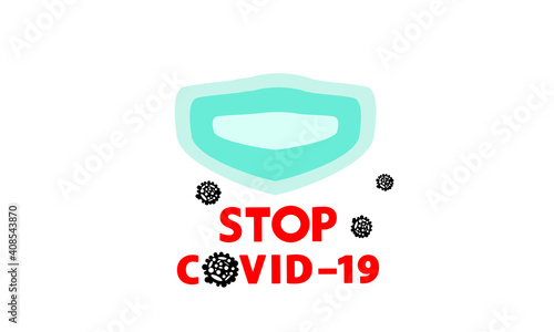 Protective face mask against and stop corona virus,Covid-19.