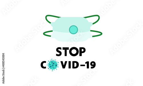 Protective face mask against and stop corona virus,Covid-19.