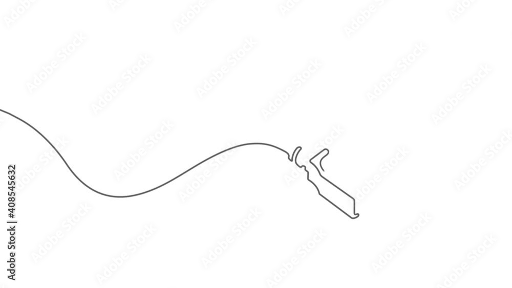USB data cable one line drawing .Technological concept .Computer wire.Video. USB data cable one line drawing .Technological concept .Computer wire.Video.