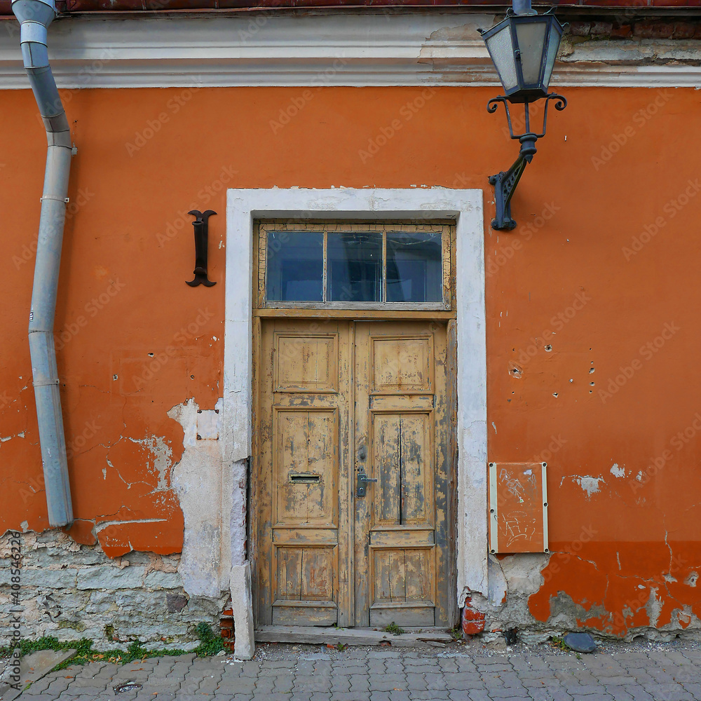 Awesome colorful old door entrance