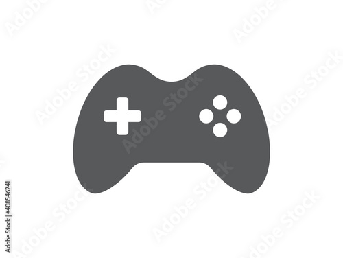 Game icon isolated on white background. Joystick Controller game icon. Flat design. Vector illustration.