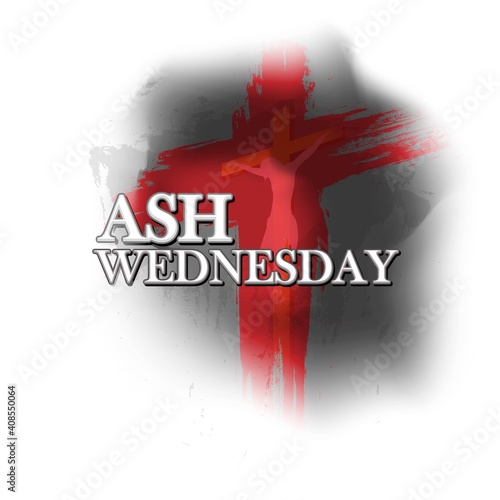 Ash Wednesday Poster Or Banner Background.