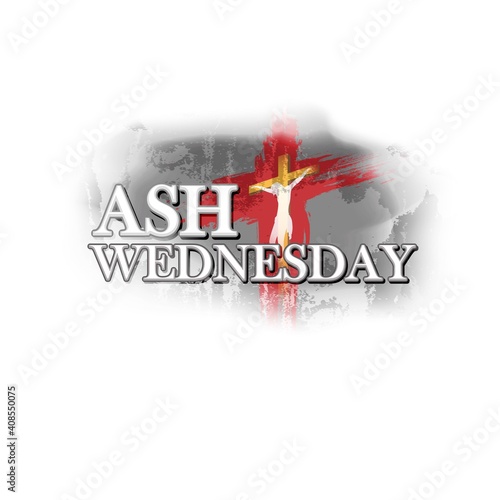 Ash Wednesday Poster Or Banner Background.