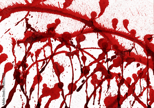 splashes of blood