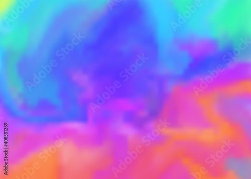 Abstract rainbow colors vector watercolor abstract background. Bright vibrant watercolour texture for software, ui design, web, apps wallpaper, banner