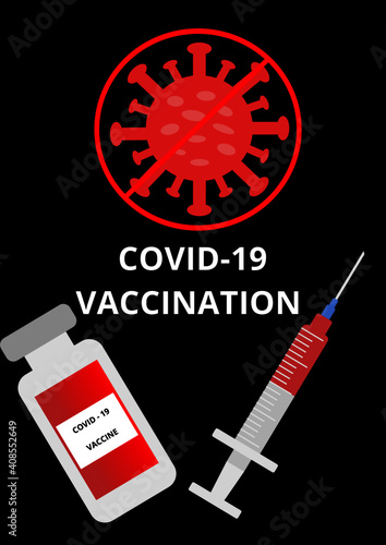 Concept of vaccination against coronavirus
