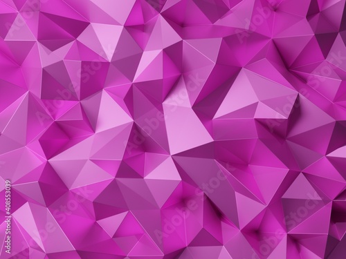 Purple, Pink 3d polygon abstract template