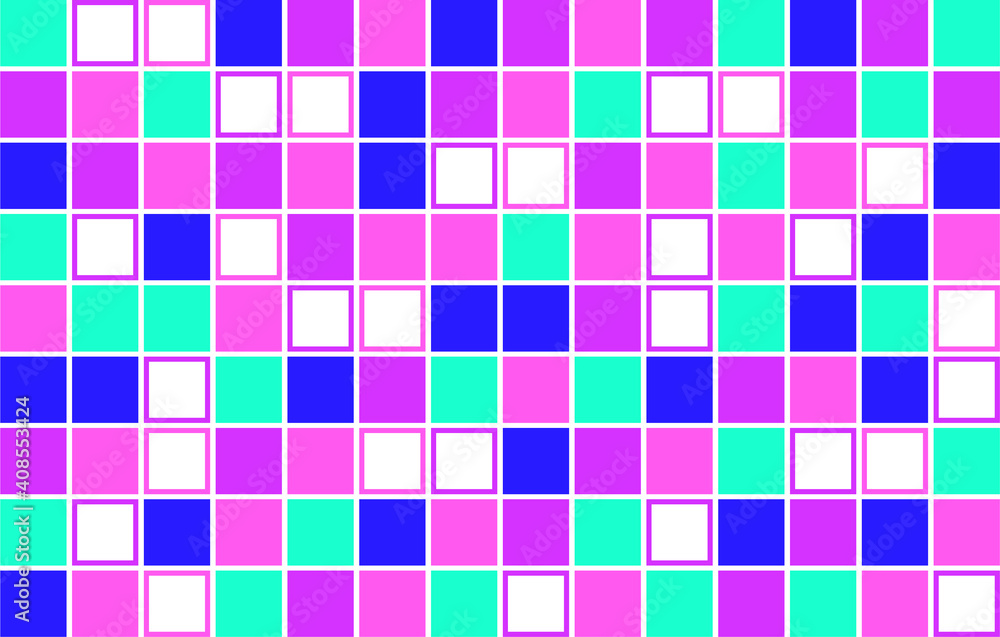vector illustration of abstract geometric background. tiles from multi-colored squares. mosaic of squares of the same size. vector illustration of abstract geometric background. tiles from multi-colored squares. mosaic of squares of the same size.
