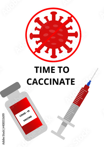 Concept of vaccination against coronavirus
