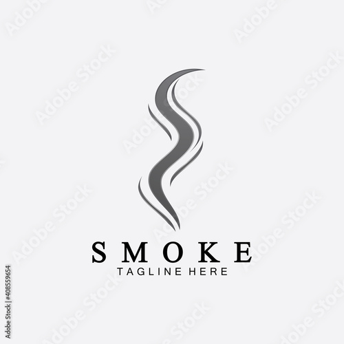 Smoke steam icon logo illustration isolated on white background,Aroma vaporize icons. Smells vector line icon, hot aroma, stink or cooking steam symbols, smelling or vapor