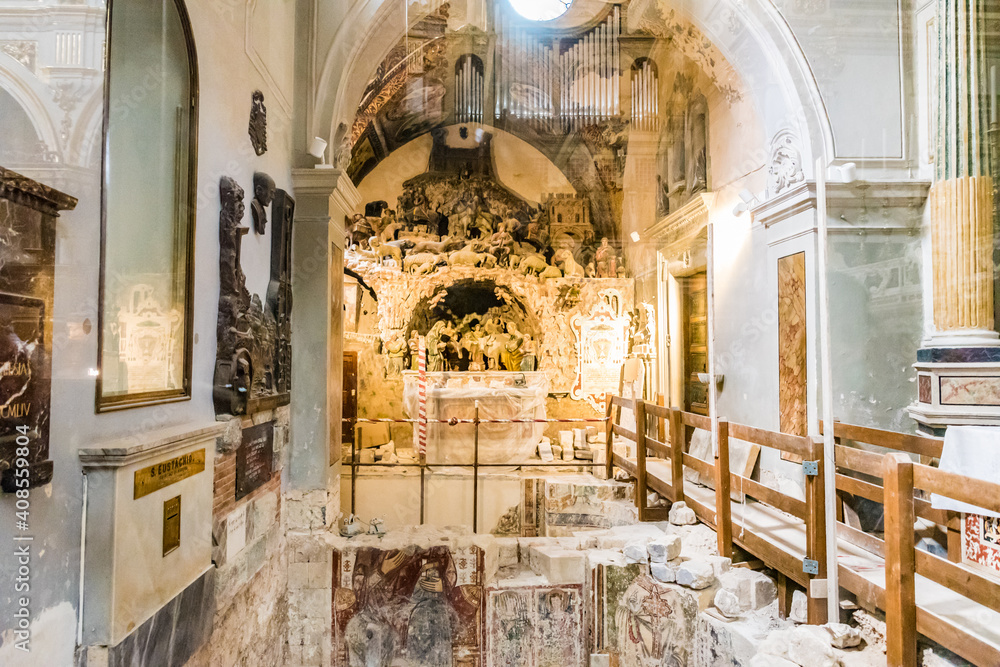 Matera Cathedral (Cattedrale di Santa Maria della Bruna e di Sant'Eustachio) in  Matera, Italy.