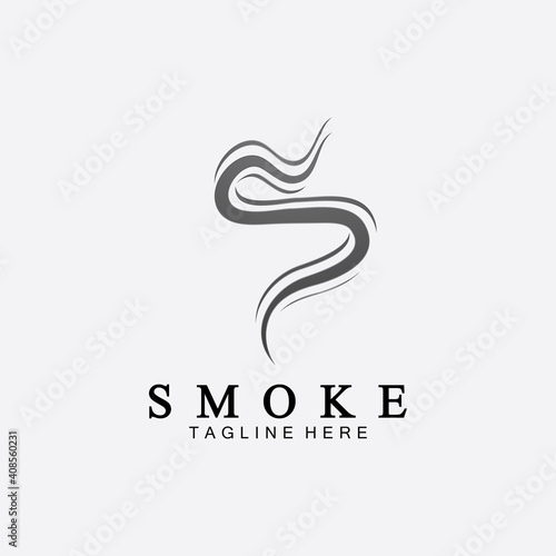 Smoke steam icon logo illustration isolated on white background,Aroma vaporize icons. Smells vector line icon, hot aroma, stink or cooking steam symbols, smelling or vapor