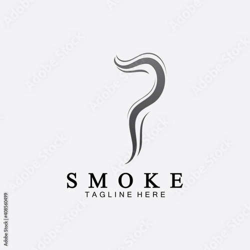 Smoke steam icon logo illustration isolated on white background,Aroma vaporize icons. Smells vector line icon, hot aroma, stink or cooking steam symbols, smelling or vapor