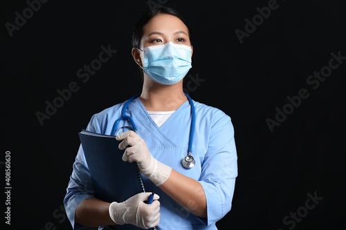 Portrait of female Asian do...