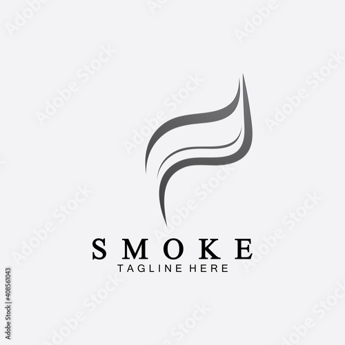 Smoke steam icon logo illustration isolated on white background,Aroma vaporize icons. Smells vector line icon, hot aroma, stink or cooking steam symbols, smelling or vapor