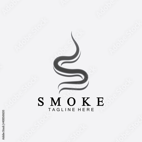 Smoke steam icon logo illustration isolated on white background,Aroma vaporize icons. Smells vector line icon, hot aroma, stink or cooking steam symbols, smelling or vapor