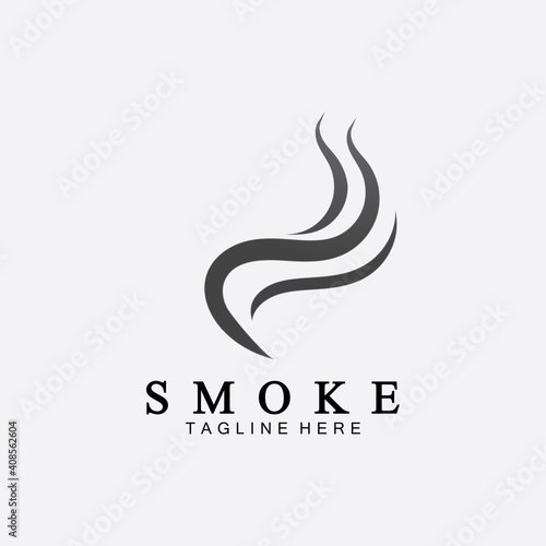 Smoke steam icon logo illustration isolated on white background,Aroma vaporize icons. Smells vector line icon, hot aroma, stink or cooking steam symbols, smelling or vapor