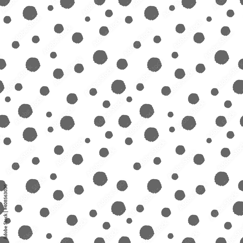 Doodle dots black and white pattern. Doodle dots black and white pattern.