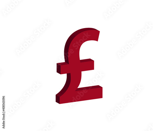 pound vector icon. economy and finance concept background, Vector illustration.
