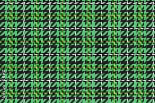 bright green on black fabric texture of traditional checkered gingham seamless ornament for plaid, tablecloths, shirts, tartan, clothes, dresses, bedding