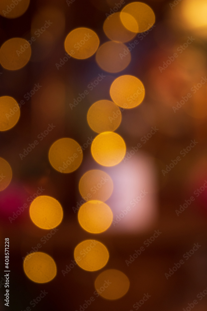 Fototapeta premium Bokeh background..Happy new year, merry christmas and Valentine’s day, greeting card, gift packages.