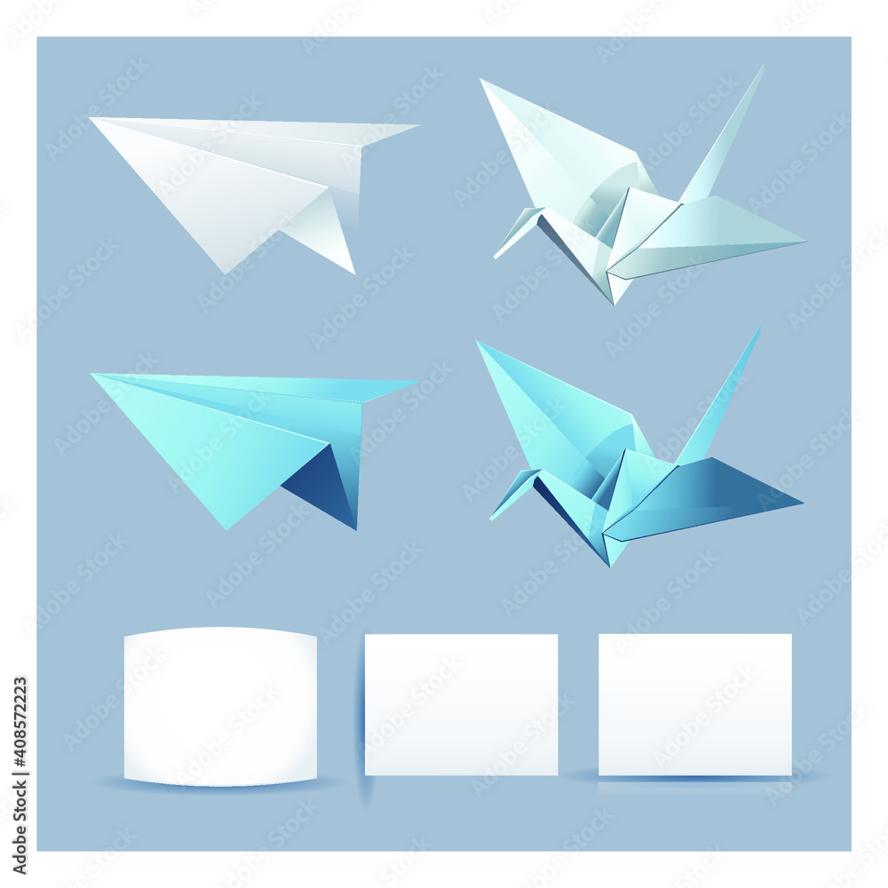 set of origami planes