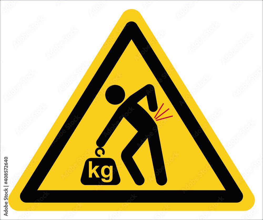 Beware of heavy objects, do not lift Beware of heavy objects, do not lift