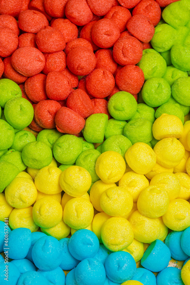 Сolorful tasty marshmallow food background Сolorful tasty marshmallow food background