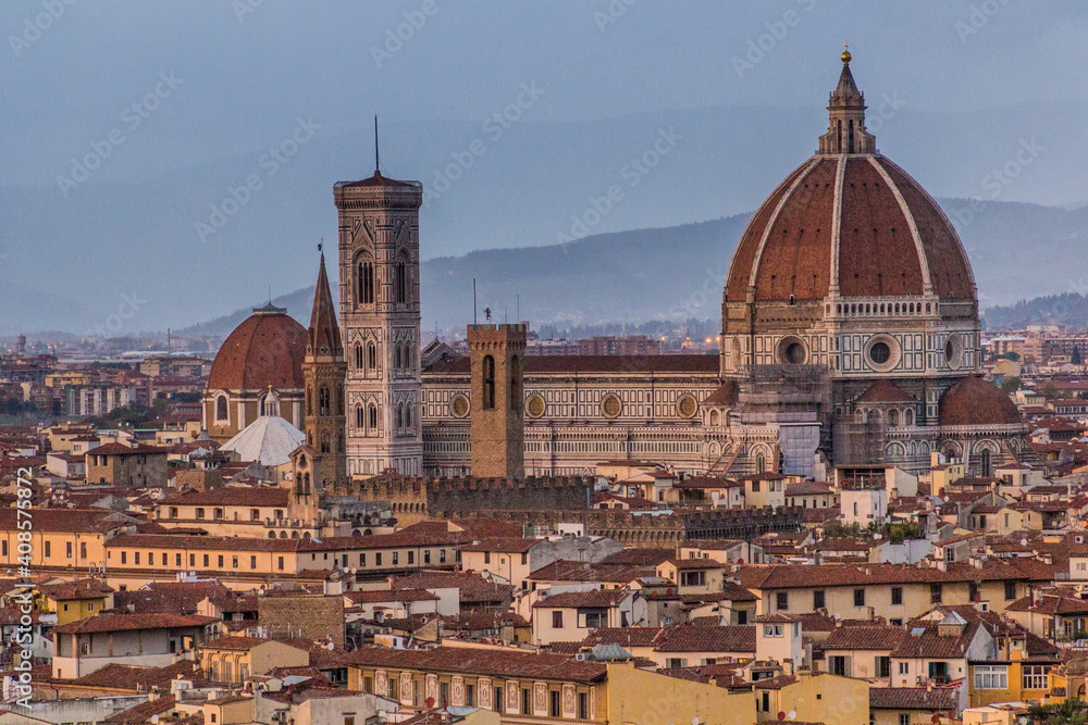 Obraz premium Skyline of Florence with the Cathedral (Duomo), Italy