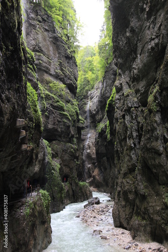 beautiful Partnachklamm, Garmisch , Bacaria, Germany photo