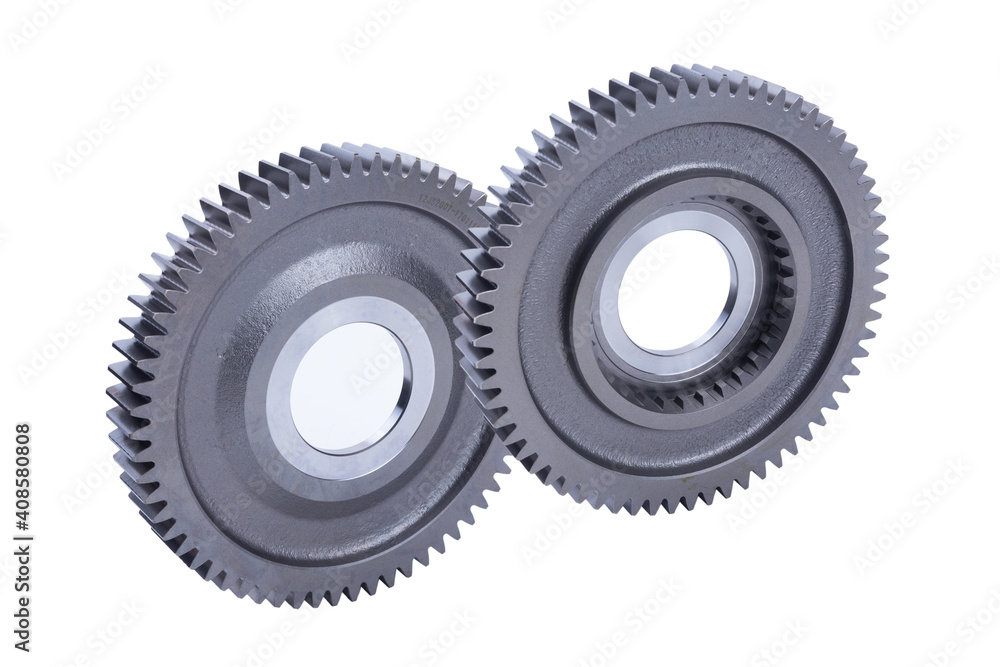 Car gears mechanical transmission isolated on white background Car gears mechanical transmission isolated on white background