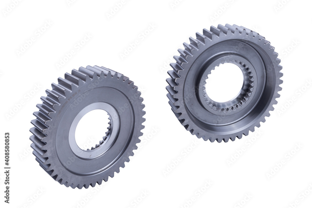 Car gears mechanical transmission isolated on white background Car gears mechanical transmission isolated on white background