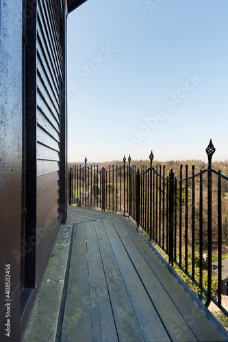 Balcony of converted Victorian water tower photo